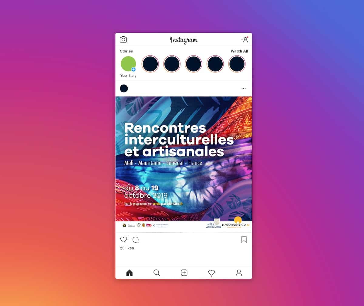 instagram solidarité internationale grand paris sud