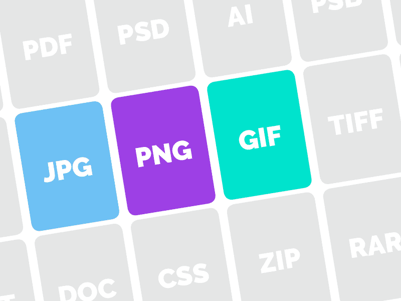 Jpeg, png, gif… Les différences des formats d’image