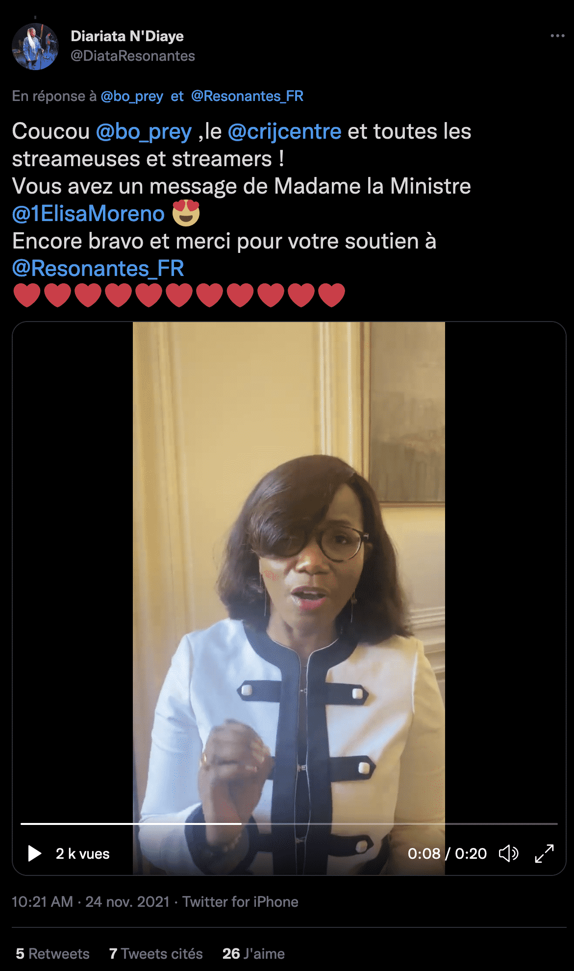 Ministre Elisa Moreno - Birds Of Prey 2.0