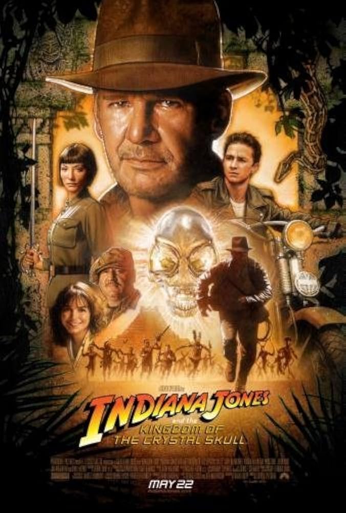 Affiche Drew Struzan - Indiana Jones et le Royaume des cranes de cristal