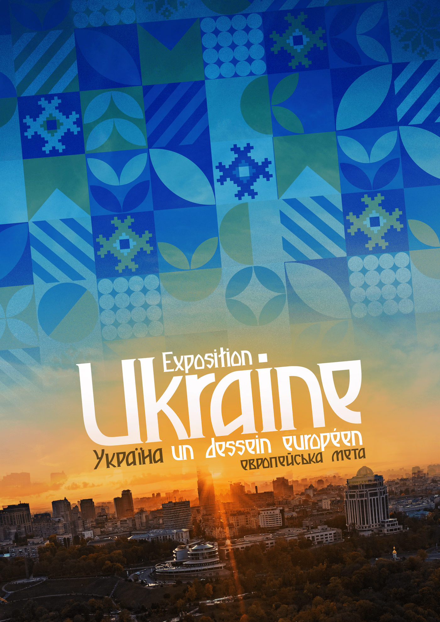 Affiche exposition Ukraine - dessein européen